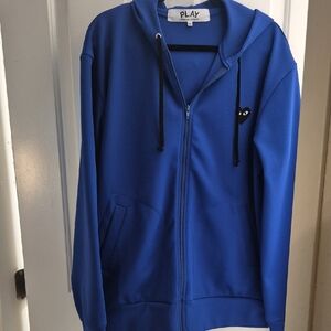 Comme des Garcons Play Blue Sweatshirt XL